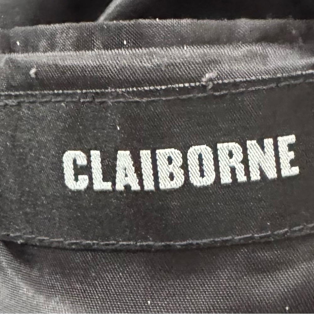 Claiborne men’s black wool, silk and cashmere blazer, size 46R sport jacket - Picture 3 of 14